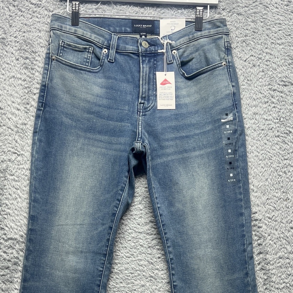 Lucky Brand Sweet Mid Rise Boot Jeans Womens 8 29 Blue Bootcut Stretch New - Picture 3 of 16